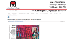 Desktop Screenshot of heartlandartgallery.com