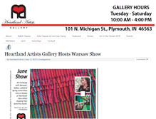 Tablet Screenshot of heartlandartgallery.com